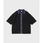 セーター ニット LA BOUCLE (ラブークル) メッシュ ニット シャツ メンズ レディース