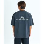 ラッシュガード DOUBLE LOGO SS /クイックシルバーバックロゴプリント半袖ラッシュガード メンズ レディース