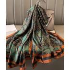  палантин muffler [ NOLITA /no Lee ta] Vintage стиль принт атлас длинный шаль большой размер палантин elegant шарф 