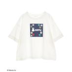 tシャツ miffy/フラワープリントTシャツ レディース