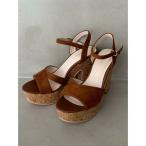 サンダル コルクヒールサンダル レディース