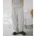 カーゴパンツ ストライプカーゴパンツ レディース