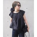 ブラウス シャツ linen gather balloon blouse /リネン ギャザー バルーン ブラウス レディース