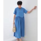 ワンピース アシメドッキングフレアワンピース「洗濯機洗い可」