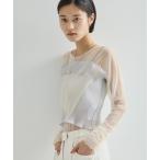 キャミソール 「kotohayokozawa/コトハヨコザワ」「STUDIOUS別注」SHEER CAMISOLE/シアーキャミソール