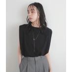 tシャツ ショルダータックトップス レディース