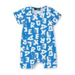 ベビー服 ロンパース 総柄ファニーゴリラショートオール