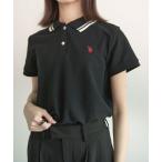 tシャツ 「U.S. POLO ASSN」ワンポイントロゴ半袖ポロシャツ レディース