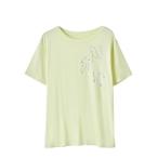  пижама салон одежда искусственный шелк . Ribon . принт футболка женский 