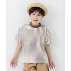 tシャツ 綿100％ スラブ天竺ボーダー 半袖Tシャツ キッズ 子供服 男の子 女の子