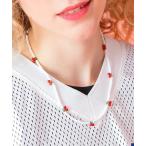 ショッピングＺＡＫＫＡ ネックレス an meets zakka ガラスチェリーミックスアクリルビーズネックレス(40cm) レディース メンズ