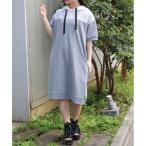 ショッピングチュニック チュニック バイカラーパーカーチュニック