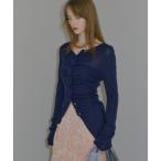 カーディガン Everyday slim fit frills cardigan/エブリデイスリムフィットフリルカーディガン レディース