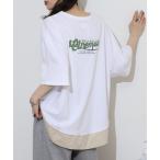 tシャツ ピグメント天竺 ラウンドクラックTシャツ レディース