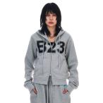 パーカー FRONT LOGO ZIPUP HOODIE レディース