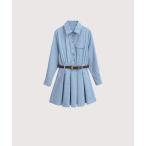 シャツワンピース Preppy Shirts One Piece