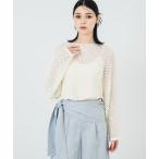 ニット セーター 透かし編み2Wayニッ