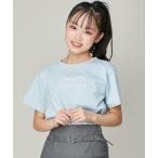 tシャツ 「コットン100%」パールホットフィックスロゴTシャツ キッズ 子供服 女の子