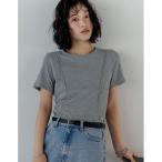tシャツ パネルデザイントップス レディース