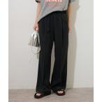 スラックス パンツ 「WEB限定再入荷!」「サイズ展開あり/自宅ケア可能」ON/OFFで活躍する。マットウースフレアタックパンツ レディース