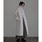 [hellam] пальто с отложным воротником FREE слоновая кость женский 