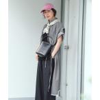 ワンピース ダブルフロントデニムリボンワンピース「CLIP denim」