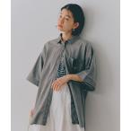 ブラウス シャツ 「選べる着丈」ワイドデニムシャツ「CLIP denim」 レディース