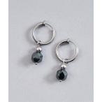 イヤリング ブラックストーンイヤリング「両耳用」 メンズ レディース