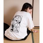 tシャツ 「狐独」フォックス刺繍ルーズTシャツ メンズ レディース