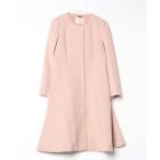 「Debut de Fiore」 ノーカラーコート 36 ピンク レディース