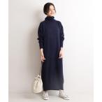 「SLOBE IENA」 ニットワンピース - ネイビー レディース