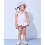 水着 「SWIM」いちごペプラムワンピース水着 キッズ 子供 女の子