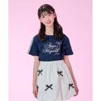 tシャツ 「接触冷感」袖レースラインTシャツ キッズ 子供服 女の子