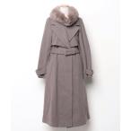 ショッピング毛皮 「NOELA」 トレンチコート S ブラウン レディース