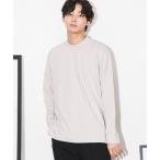 「NANO universe」 長袖Tシャツ M ベージュ メンズ