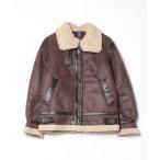 [ALPHA] мутоновое пальто M Brown женский 