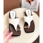サンダル METAL THONG SANDALS レディース