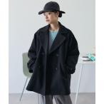 「FREAK'S STORE」 ピーコート フリ- ブラック レディース