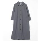 [NANO universe] пальто с отложным воротником 38 уголь женский 