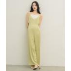 サロペット オーバーオール カシュクールサテンサロペット レディース