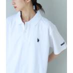 ポロシャツ 「U.S. POLO ASSN./ユーエスポロアッスン」ワンポイント刺繍 接触冷感 半袖 ポロシャツ メンズ レディース