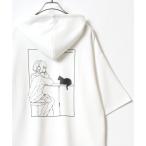 パーカー Cool Touch Ponte Fabric The TASOGARE GIRL Back Print Pullover Hoodie/接