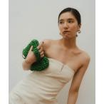 ハンドバッグ satin knitting bag
