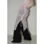 ワンピース asymmetry sheer long one piece