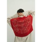 ショッピングBEST ベスト ジレ embroidery knit best レディース