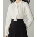 ブラウス シャツ スカーフタイブラウス シャツ ベーシックカラーシャツ レディース