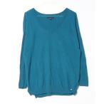 「American Eagle」 Vネックニット X-SMALL ブルー レディース