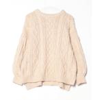 [FREAK'S STORE] длинный рукав вязаный FREE бежевый женский 