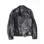 「schott」 レザーブルゾン 34 ブラック メンズ