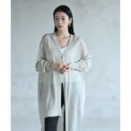 カーディガン ステラアシメロングカーディガン レディース